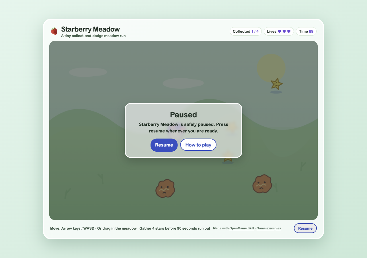 How to Make a Browser Game with AI Using OpenGame Skill