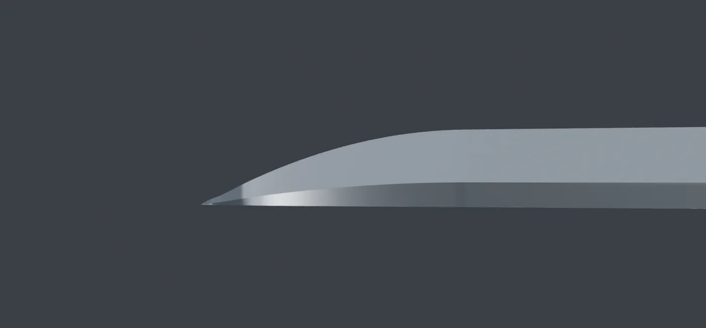 Tang-dao V11 blade-tip comparison render