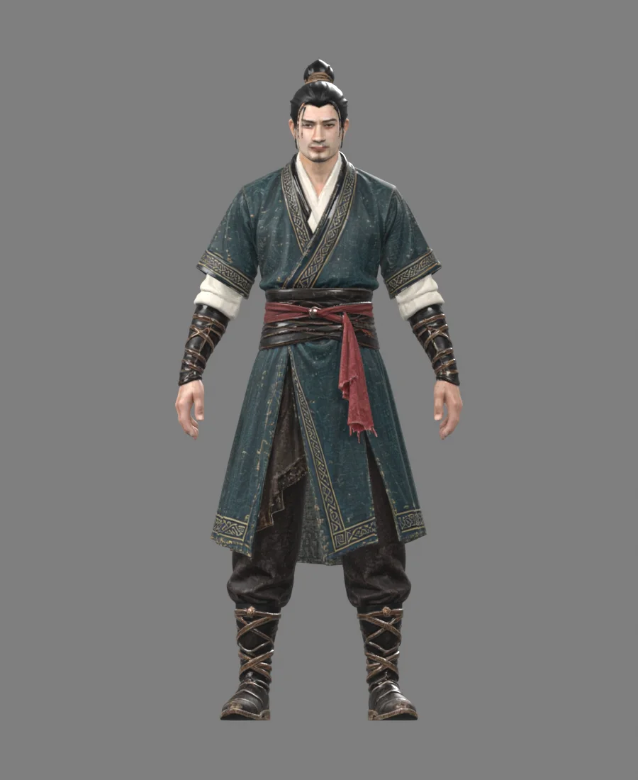 Seed3D character trial rendered from the front