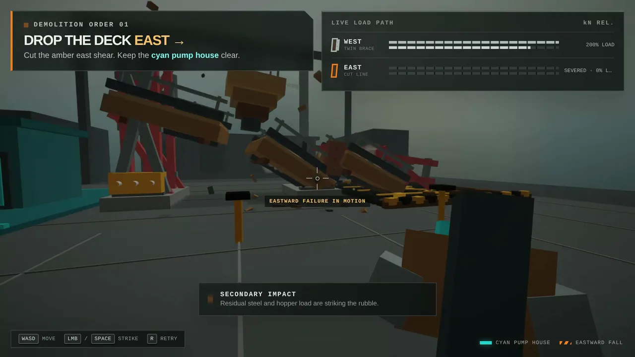 LOADPATH ZERO structural demolition gameplay